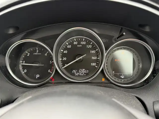 マツダ ＣＸ－５ XD 道南・函館 2014(平26)年 5.9万km メテオグレーマイカ 社外ＳＤナビ（ＣＤ／ＤＶＤ／ＵＳＢ／ＴＶ）/バックカメラ/前方ドライブレコーダー/クルーズコントロール/ＥＴＣ/横滑り防止装置/ＲＶＭ/ＡＦＳ/アイドリングストップ/スペアキー/純正アルミホイール装着/HIDヘッドライト/フォグランプ/新車時保証書/取扱説明書/スペアキー有
