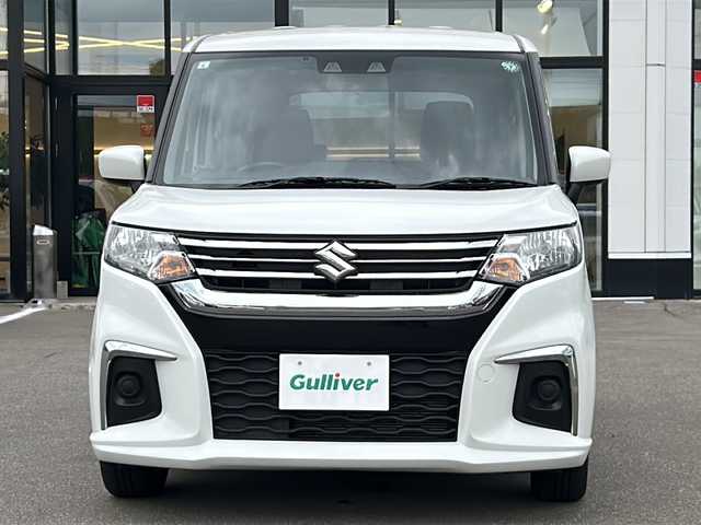 スズキ ソリオ HV MX 青森県 2024(令6)年 2.6万km ピュアホワイトP ・4WD/・衝突軽減ブレーキ/・レーンキープアシスト/・レーダークルーズコントロール/・社外ナビ/・バックカメラ/・Bluetooth/・片側パワースライドドア/・スマートキー/・プッシュスタート/・バックセンサー/・シートヒーター/・オートライト/・オートマチックハイビーム/・社外ETC/・保証書・取説あり