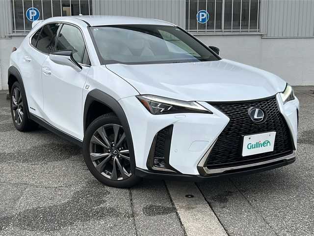 レクサス ＵＸ 250h Fスポーツ 富山県 2019(令1)年 6.8万km ホワイトノーヴァガラスフレーク ワンオーナー/４WD・ハイブリッド/ムーンルーフ/パノラマミックビューモニター（全周囲カメラ）/レザーシート/スマートキー×３/メーカーオプションメモリーナビ/BD再生/BTs接続/USB/AUX/ビルトインTEC２．０/パワーバックドア/Lexus Safety System＋/PCS/LTA/RSA/PKSA/RCTA/PKSB/BSM/レーダークルコン/クリアランスソナー/純正１８インチAW/パドルシフト/シートヒーター(D/N)/メモリー付きパワーシート(D/N)/プッシュスタート/オートリトラミラー/ステアリングスイッチ/革巻きステアリング/保証書・取説・ナビ取説