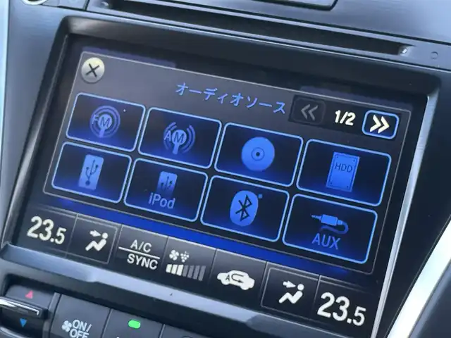 ホンダ レジェンド ハイブリッド EX 群馬県 2020(令2)年 7万km マジェスティックブラックパール ホンダセンシング　/純正ＨＤＤナビ　/サンルーフ　/本革シート　/ビルトインＥＴＣ　/ＫＲＥＬＬサウンド　/全席シートヒーター　/前席エアシート　/ステアリングヒーター　/ＬＥＤフォグランプ　/全方位カメラ　/前方ドラレコ/Bluetooth/LEDフォグランプ/ステアリングスイッチ/スポーツモード/前席パワーシート/パドルシフト/AHB