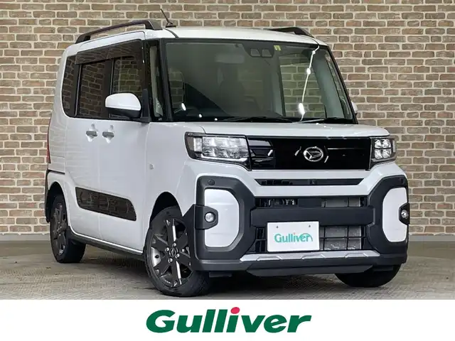 ダイハツ タント ファンクロスターボ 岩手県 2023(令5)年 4.4万km シャイニングホワイトパール ４WD/ターボ/ルーフレール/パノラマモニター/両側パワースライドドア/スマートアシスト/衝突回避支援ブレーキ/車線逸脱抑制機能/オートハイビーム/ブレーキ制御付き誤発進抑制機能/コーナーセンサー/先行車発信お知らせ機能/標識認識機能/オートブレーキホールド/横滑り防止装置/アイドリングストップ/リヤロールサンシェード/シートバックテーブル/撥水加工表皮シート/前席シートヒーター/純正ナビ/フルセグTV/ETC2.0/ドライブレコーダー/LEDヘッドライト/純正１５インチアルミホイール/ヘッドライトレベライザー
