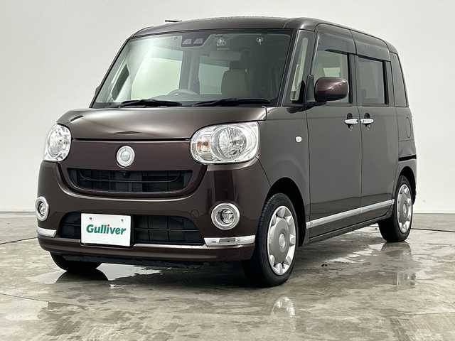 ダイハツ ムーヴ キャンバス X メイクアップ リミテッド SAⅢ 三重県 2019(平31)年 3.5万km プラムブラウンクリスタルマイカ /禁煙車//スマートアシストIII//衝突軽減システム//社外メモリナビ（MDV-D406BTW)//CD/DVD/BT//ワンセグTV//全方位カメラ//両側パワースライドア//オートハイビーム//ステアリングスイッチ//ETC//純正14インチホイルキャップ//ドライブレコーダー//電動格納ミラー//フォグランプ//コーナーセンサー//プッシュスタート//スマートキー//社外フロアマット//社外ドアバイザー