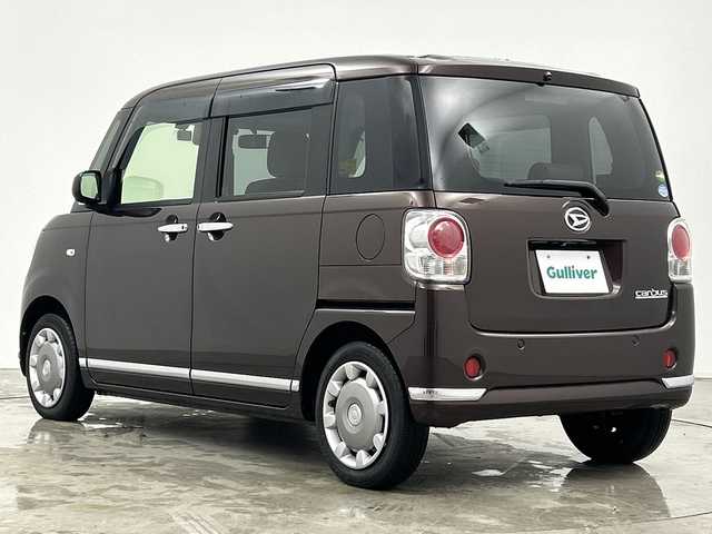 ダイハツ ムーヴ キャンバス X メイクアップ リミテッド SAⅢ 三重県 2019(平31)年 3.5万km プラムブラウンクリスタルマイカ /禁煙車//スマートアシストIII//衝突軽減システム//社外メモリナビ（MDV-D406BTW)//CD/DVD/BT//ワンセグTV//全方位カメラ//両側パワースライドア//オートハイビーム//ステアリングスイッチ//ETC//純正14インチホイルキャップ//ドライブレコーダー//電動格納ミラー//フォグランプ//コーナーセンサー//プッシュスタート//スマートキー//社外フロアマット//社外ドアバイザー