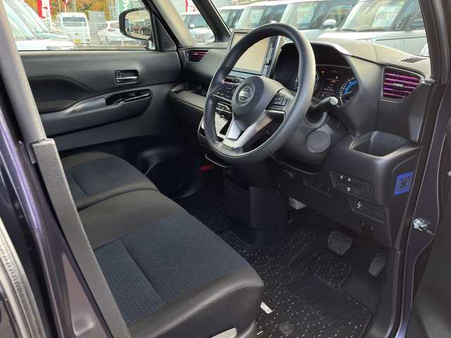 日産 ルークス 山口県 2021(令3)年 1.8万km アメジストパープル プロパイロット/純正９型ナビ（フルセグTV、AM/FM、Bluetooth）/MM320D-L/全方位カメラ/両側パワースライドドア/LEDオートライト/純正１４インチアルミホイール/アイドリングストップ/横滑り防止装置/前後コーナーセンサー/衝突被害軽減ブレーキ/スペアキー１本