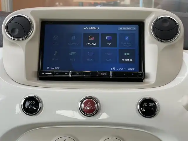 フィアット ５００ ヴィンテージ 鹿児島県 2015(平27)年 3.4万km ライトブルーⅡ 120台限定車/専用レザーシート（ブラウン/アイボリー）/専用16インチアロイホイール/社外メモリナビ/CD/DVD/Bluetooth/フルセグTV/リヤコーナーセンサー/ETC
