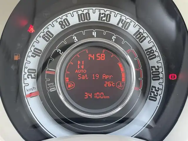 フィアット ５００ ヴィンテージ 鹿児島県 2015(平27)年 3.4万km ライトブルーⅡ 120台限定車/専用レザーシート（ブラウン/アイボリー）/専用16インチアロイホイール/社外メモリナビ/CD/DVD/Bluetooth/フルセグTV/リヤコーナーセンサー/ETC