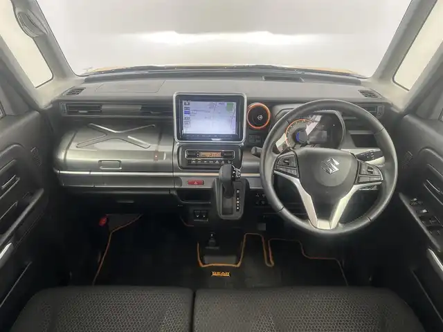 スズキ スペーシア ギア HYBRID XZターボ 愛知県 2020(令2)年 6.4万km アクティブイエロー/ガンメタリック2トーン ナビＣＮ－ＲＺ８５６　/全方位カメラ　/衝突軽減　/レーンアシスト　/クルコン　/両側パワスラ　/ＨＵＤ　/パドルシフト　/シートヒーター　/ルーフレール　/ドラレコ　/ＵＳＢ　/スマートキー　/オートライト　/ＬＥＤライト