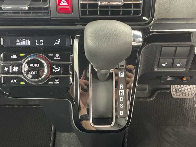 ダイハツ タント カスタム X 新潟県 2019(令1)年 4.7万km ブラックマイカメタリック/ファイアークォーツレッドメタリック 2トーン 4WD/純正メモリナビ/フルセグ/NMZK-W70D3/　CD/DVD/SD/USB/Bluetooth/バックカメラ/両側パワースライドドア/ハーフレザーシート/前席シートヒーター/スマートキー/衝突被害軽減ブレーキ/コーナーセンサー/ロングスライドシート/プッシュスタート/電動格納式ミラー/ETC