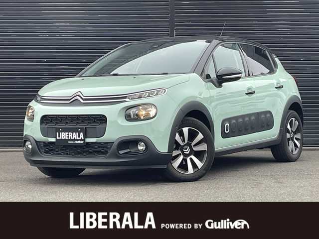 シトロエン シトロエン Ｃ３ シャイン 静岡県 2020(令2)年 1.5万km 緑 ブラインドスポットモニター/純正ディスプレイオーディオ/(Bluetooth/CarPlay)/バックカメラ/クルーズコントロール/レーンキープアシスト/パーキングアシスト/スマートキー/ETC/純正フロアマット/純正16インチアルミホイール/保証書/取扱説明書/スペアキー/ボディカラー（アーモンドグリーン）