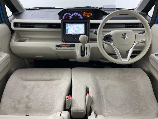 スズキ ワゴンＲ HYBRID FX 道央・札幌 2018(平30)年 6.3万km ブリスクブルーM ・4WD/・社外ナビ&CD&DVD&BT&SD&TV/・全方位カメラ/・バックカメラ/・スズキセーフティサポート/・アイドリングストップ/・ヘッドアップディスプレイ/・前席シートヒーター/・ビルトインETC/・ステアリングスイッチ/・純正フロアマット/・ハロゲンヘッドライト/・オートライト/・スマートキー/・社外AW夏タイヤ積込