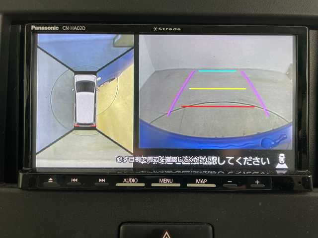 スズキ ワゴンＲ HYBRID FX 道央・札幌 2018(平30)年 6.3万km ブリスクブルーM ・4WD/・社外ナビ&CD&DVD&BT&SD&TV/・全方位カメラ/・バックカメラ/・スズキセーフティサポート/・アイドリングストップ/・ヘッドアップディスプレイ/・前席シートヒーター/・ビルトインETC/・ステアリングスイッチ/・純正フロアマット/・ハロゲンヘッドライト/・オートライト/・スマートキー/・社外AW夏タイヤ積込