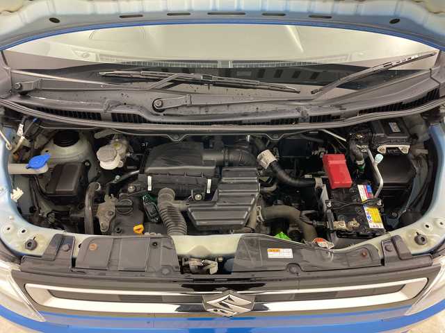 スズキ ワゴンＲ HYBRID FX 道央・札幌 2018(平30)年 6.3万km ブリスクブルーM ・4WD/・社外ナビ&CD&DVD&BT&SD&TV/・全方位カメラ/・バックカメラ/・スズキセーフティサポート/・アイドリングストップ/・ヘッドアップディスプレイ/・前席シートヒーター/・ビルトインETC/・ステアリングスイッチ/・純正フロアマット/・ハロゲンヘッドライト/・オートライト/・スマートキー/・社外AW夏タイヤ積込