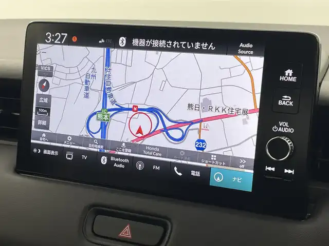 ホンダ ヴェゼル ハイブリッド e:HEV Z 熊本県 2025(令7)年 0.1万km未満 クリスタルブラックパール 登録済未使用車　/純正ナビ（ＡｐｐｌＣａｒＰｌａｙ・ＡｎｄｒｏｉｄＡｕｔｏ・フルセグ・ＢＴ・ＵＳＢ）/バックカメラ　/ビルトインETC2.0/前席シートヒーター　/前後クリアランスソナー　/アイドリングストップ　/横滑り防止/ダウンヒルアシスト/ホンダセンシング/・衝突軽減ブレーキ/・誤発進抑制機能/・後方誤発進抑制機能/・近距離衝突軽減ブレーキ/・歩行者事故低減ステアリング/・路外逸脱制御機能/・アダブティブクルーズコントロール/・渋滞運転支援機能/・先行車発進お知らせ/・標識認識システム/・ブラインドスポットモニター/・車線維持支援システム/・オートハイビーム/パワーバックドア/ステアリングヒーター/置くだけ充電/ハーフレザーシート/純正１８インチAW/オートライト/LEDヘッドライト/スマートキー/プッシュスタート/スペアキー1本/保証書/取扱説明書