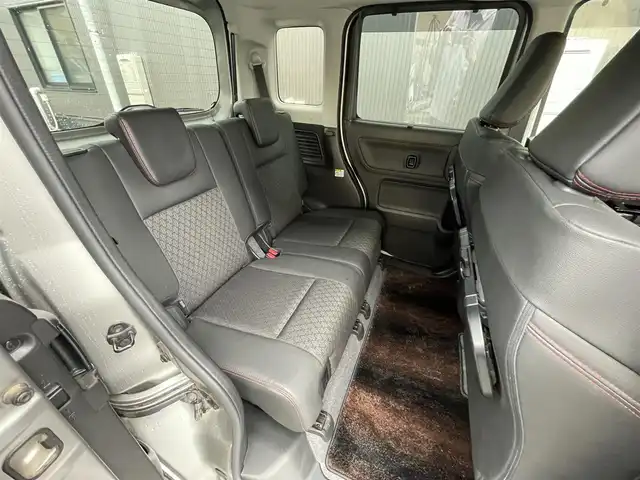 スズキ スペーシア カスタム HYBRID XS ターボ 滋賀県 2018(平30)年 2.8万km スチールシルバーM 禁煙車/純正ナビ/（CD/DVD/BT/フルセグ）/両側電動スライドドア/全方位カメラ/シートヒーター/衝突被害軽減ブレーキ/クルーズコントロール/横滑り防止装置/アイドリングストップ/コーナーセンサー/パドルシフト/LEDヘッドライト/HUD/ステアリングスイッチ/革巻きステアリング/レーンキープアシスト/オートライト