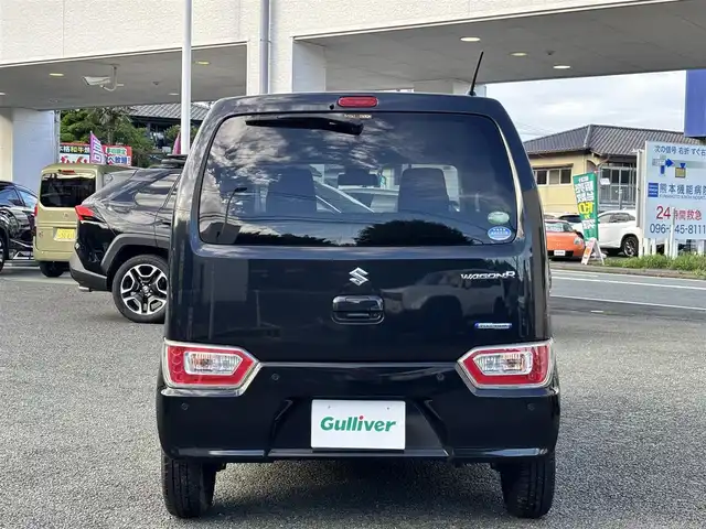 スズキ ワゴンＲ HYBRID FX 熊本県 2020(令2)年 0.5万km ブルーイッシュブラックパール3 社外ナビ（CN-E320D）/【ワンセグTV/CD/Bluetooth/ラジオ】/レーダーブレーキサポート/レーンアシスト/コーナーセンサー/アイドリングストップ/横滑り防止機能/運転席シートヒーター/純正フロアマット/保証書