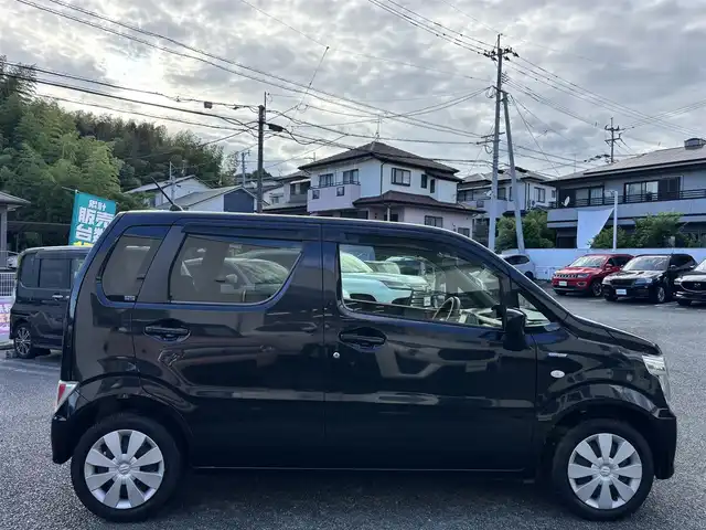 スズキ ワゴンＲ HYBRID FX 熊本県 2020(令2)年 0.5万km ブルーイッシュブラックパール3 社外ナビ（CN-E320D）/【ワンセグTV/CD/Bluetooth/ラジオ】/レーダーブレーキサポート/レーンアシスト/コーナーセンサー/アイドリングストップ/横滑り防止機能/運転席シートヒーター/純正フロアマット/保証書