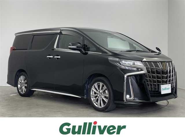トヨタ アルファード S タイプゴールドⅡ 埼玉県 2021(令3)年 5.3万km ブラック 純正９インチディスプレイオーディオ　純正フリップダウンモニター　ＥＴＣ　三眼ＬＥＤライト　セーフティセンス　レーダークルーズコントロール　ＤＶＤ再生　ドライブレコーダー　両側パワースライドドア