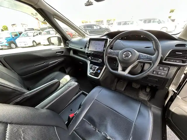 日産 セレナ e－パワー ハイウェイスター V 群馬県 2019(令1)年 5.9万km ダイヤモンドブラック 寒冷地仕様/純正9型ナビ/CD・DVD・BD・USB/BT・SD・フルセグTV/両側パワースライドドア/アラウンドビューモニター/純正ドライブレコーダー/ビルトインETC/前席シートヒーター/ステアリングヒーター/クルーズコントロール/横滑り防止装置/衝突軽減ブレーキ/アイドリングストップ/LEDヘッドライト/純正アルミホイール