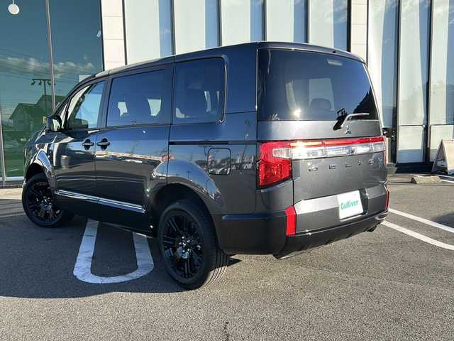 三菱 デリカＤ：５ ブラックエディション 岐阜県 2025(令7)年 0.1千km グレーⅡ 登録時走行距離10km/純正10インチナビ/フリップダウンモニター＾/フルセグTV/４WD/禁煙車/パドルシフト/レザーシート/クルーズコントロール/両側パワースライドドア/ワンオーナー/レーンキープアシスト/レザーシート/パワーシート/ステアリングヒーター/プッシュスタート/スマートキー/スペアキー/電動リアゲート/純正アルミホイール/プリクラッシュ/アイドリングストップ