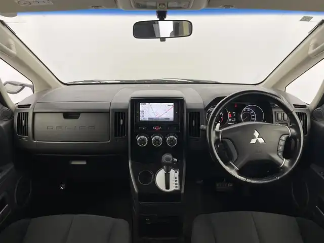 三菱 デリカＤ：５ G－Power package 富山県 2015(平27)年 5万km ウォームホワイトP/クールシルバー 純正ナビ（AM/FM/DVD/BT/フルセグ）/バックカメラ/ETC/両側パワースライドドア/クルーズコントロール/横滑り防止装置/社外フロアマット/純正アルミホイール/オートキセノンライト/フォグライト/革巻きステアリング/ステアリングスイッチ/パドルシフト/スマートキー/スペアキー