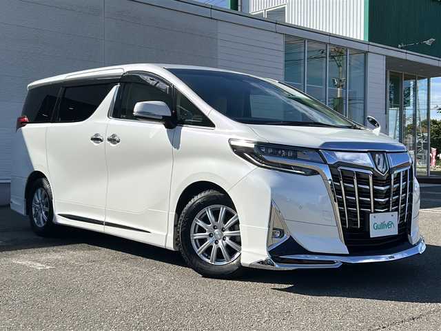 トヨタ アルファード X 秋田県 2020(令2)年 4.3万km ホワイトパールクリスタルシャイン 社外SDナビ/Bluetooth、CD/DVD、フルセグTV/バックカメラ/ETC/ドライブレコーダー/レーダークルーズコントロール/片側パワースライドドア/モデリスタエアロパーツ（F・S・R）/社外16インチAW/社外ダウンサス/ドアバイザー/4WD/スペアキー