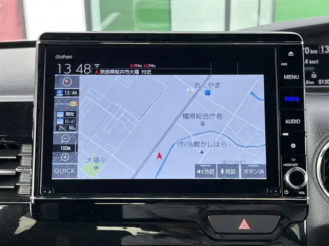ホンダ Ｎ ＢＯＸ カスタム L ターボ 奈良県 2021(令3)年 1.3万km プラチナホワイトパール 純正ナビ（VXU-217NBi)/（フルセグ／ＢＴ／ＣＤ／ＤＶＤ）/レーダークルーズコントロール/バックカメラ/前後コーナーセンサー/衝突軽減システム/レーンキープアシスト/両側パワースライドドア/ハーフレザーシート/前席シートヒーター/後席サンシェード/前後ドライブレコーダー/ETC/純正15インチAW/保証書/取り扱い説明書/スペアキーX1
