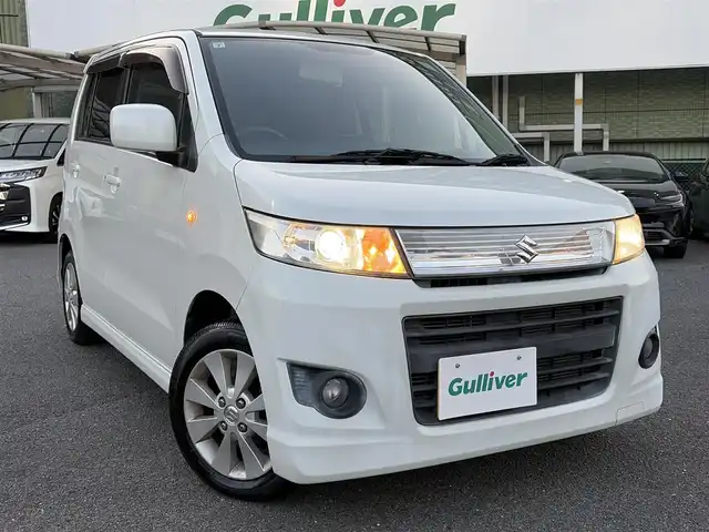 スズキ ワゴンＲ スティングレー X 京都府 2011(平23)年 3万km パールホワイト ・外品ナビ(CN-GPA600FVD)/・オーディオ(DEN-7100)/・純正マット/・ETC/・電格ミラー