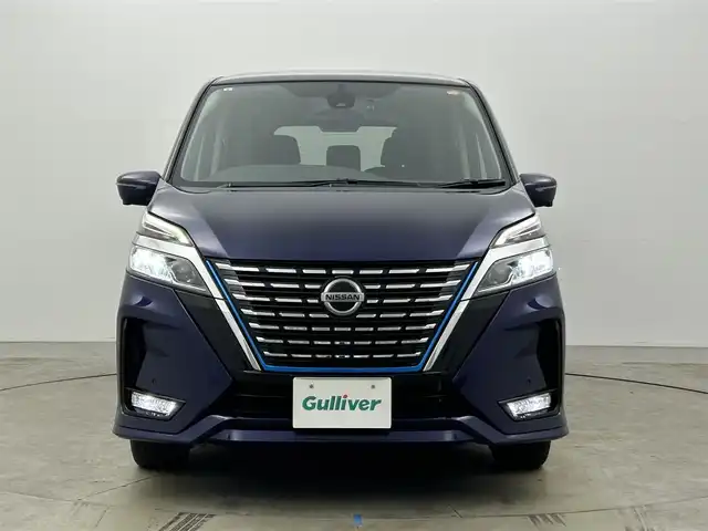 日産 セレナ e－パワー ハイウェイスター V 岡山県 2021(令3)年 2.4万km アズライトブルー 純正10インチナビ/（CD/DVD/TV/BT)/アラウンドビューカメラ/社外後席モニター/両側パワースライドドア/プロパイロット/LEDヘッドライト/オートライト/ETC/USB/デジタルインナーミラー/純正フロアマット/純正ドアバイザー/純正16インチアルミ/スペアキー
