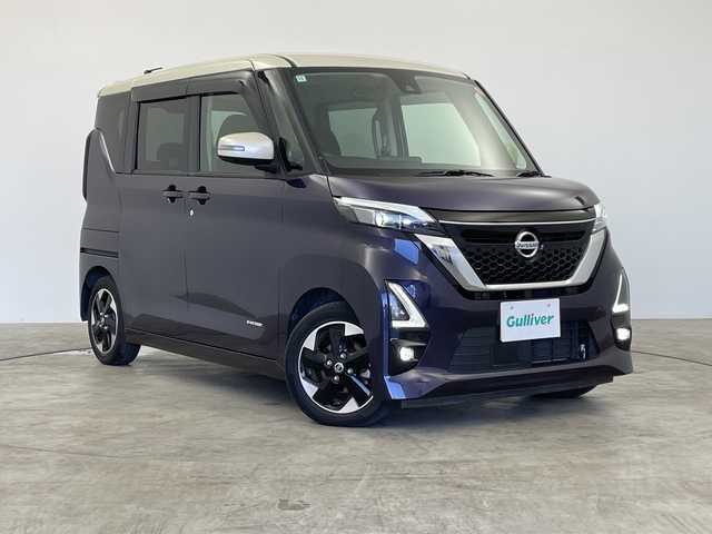 日産 ルークス HWS X プロパイロットED 群馬県 2020(令2)年 4.2万km パープルⅡ 純正ナビ　全周囲カメラ　プロパイロット　両側電動スライドドア　LEDヘッドライト　後席サーキュレーター　ステアリングリモコン　スマートキー　スペアキー　オートエアコン　純正アルミホイール　禁煙車