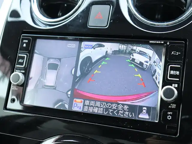 日産 ノート e－パワー X モード・プレミア 神奈川県 2017(平29)年 4.3万km ガーネットレッド メモリナビ/アラウンドビューモニター/フルセグテレビ/ETC2.0/ドライブレコーダー/LEDヘットライト/ステアリングスイッチ/プッシュスタート/インテリジェントキー/保証書/取説/記録（H.30.R.2.4.6）/スペアインテリキー