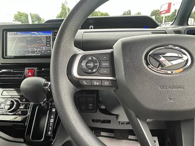 ダイハツ タント カスタム X スタイルセレクション 栃木県 2022(令4)年 1.8万km パール 衝突被害軽減ブレーキ/純正SDナビ/フルセグTV/DVD/Bluetooth/USB/アラウンドビューモニター/ビルトインETC/前ドライブレコーダー/ハーフレザーシート/前席シートヒーター/両側パワースライドドア/スマートキー×1/プッシュスタート/ステアリングリモコン/LEDオートライト/純正14インチAW/アイドリングストップ/横滑り防止装置/保証書