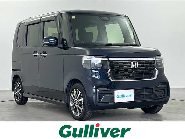 ホンダ Ｎ ＢＯＸ カスタム 福井県 2023(令5)年 0.5万km ミッドナイトブルービームM ホンダセンシング/両側電動スライドドア/アダプティブクルーズコントロール/電子パーキング/ブレーキホールド/クリアランスソナー/前席シートヒーター/スマートキー/プッシュスタート/スペアキー1本/純正14インチAW/純正フロアマット