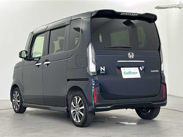 ホンダ Ｎ ＢＯＸ カスタム 福井県 2023(令5)年 0.5万km ミッドナイトブルービームM ホンダセンシング/両側電動スライドドア/アダプティブクルーズコントロール/電子パーキング/ブレーキホールド/クリアランスソナー/前席シートヒーター/スマートキー/プッシュスタート/スペアキー1本/純正14インチAW/純正フロアマット