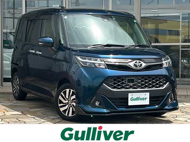 トヨタ タンク カスタムG S 静岡県 2018(平30)年 5.6万km レーザーブルークリスタルシャイン 9インチ純正ナビ/・AM/・FM/・CD/DVD/・フルセグTV/・SD/・Bluetooth/主要装備/・バックカメラ/・スマートアシスト/・ＥＴＣ/・両側パワースライドドア/・ＬＥＤヘッドライト/・ドラレコ/・クルーズコントロール/・横滑り防止装置/・アイドリングストップ/・１４インチ純正ＡＷ/・純正フロアマット