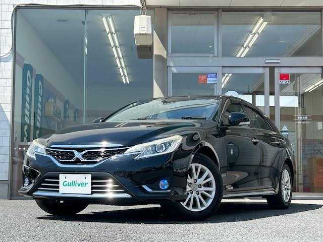 トヨタ マークＸ PREMIUM Four 埼玉県 2015(平27)年 8.7万km ブラック 社外SDナビ/【CD/DVD/フルセグ/Bluetooth】/バックカメラ/クルーズコントロール/ETC/シートヒーター/HID/ドライブレコーダー/ハーフレザーシート/パワーシート/横滑り防止装置/寒冷地仕様