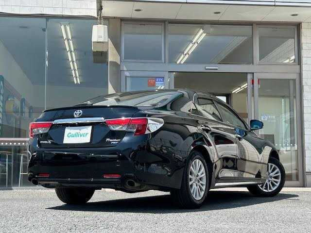 トヨタ マークＸ PREMIUM Four 埼玉県 2015(平27)年 8.7万km ブラック 社外SDナビ/【CD/DVD/フルセグ/Bluetooth】/バックカメラ/クルーズコントロール/ETC/シートヒーター/HID/ドライブレコーダー/ハーフレザーシート/パワーシート/横滑り防止装置/寒冷地仕様