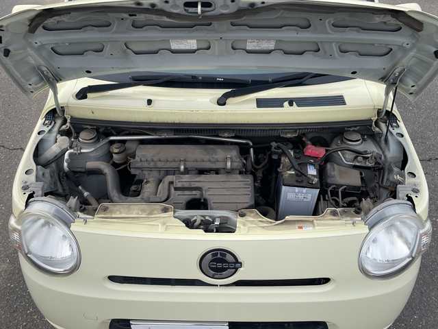 ダイハツ ミラ ココア L 道東・釧路十勝 2013(平25)年 6.2万km コットンアイボリー 4WD/ポータブルナビ(ワンセグTV、AM、FM、CD、SD)/純正オーディオ/アイドリングストップ/積み込みスタッドレスタイヤスチール付/リモコンキー/ライトレベライザー/純正フロアマット/電格ミラー