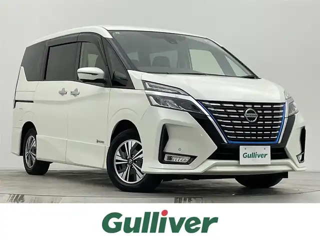 日産 セレナ e－パワー ハイウェイスター V 宮城県 2021(令3)年 5.7万km ブリリアントホワイトパール 純正ナビ　/後席モニター　/プロパイロット　/アラウンドビューモニター　/両側オートスライドドア　/ハンズフリーオートスライドドア/ＢＳＭ　/エマージェンシーブレーキ　/車線逸脱警報　/前後ソナー　/ナビ連動ドライブレコーダー　/ＥＴＣ　/ＬＥＤヘッドライト　/フォグランプ/純正15インチAW/禁煙車