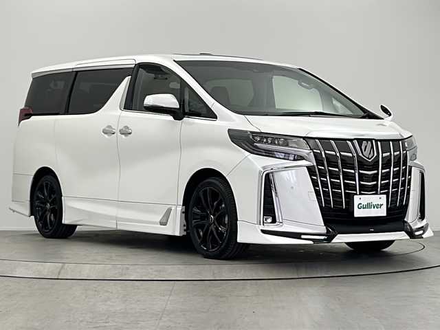 トヨタ アルファード S Cパッケージ 大阪府 2022(令4)年 3.3万km ホワイトパールクリスタルシャイン 純正８インチT-connectナビ/・TV/CD/DVD/ブルートゥース/Miracast/バックカメラ/TRDエアロ（F/S/R）/TRD１９インチAW/TRD４本出しマフラー/ツインサンルーフ/前方ドライブレコーダー/ハンドルヒーター/デジタルインナーミラー/三眼LEDヘッドライト/タンレザーシートカバー/Toyota Safety Sense/・プリクラッシュセーフティ（自動被害軽減ブレーキ）/・レーンディパーチャーアラート（車線逸脱警告およびステアリング操作サポート）/・オートマチックハイビーム（ハイ/ロービームの自動切り替え）/・レーダークルーズコントロール（追従ドライブ支援機能）/・PKSB/RCTA/RSA/ブラインドスポットモニター/電動パーキング/ETC２．０
