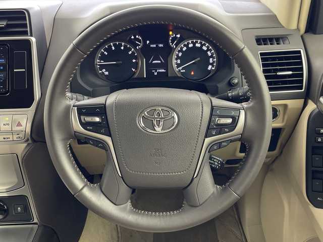 トヨタ ランドクルーザー プラド TX Lパッケージ マットブラED 岐阜県 2023(令5)年 2.1万km ブラック サンルーフ/ベージュレザーシート/シートヒーター/ベンチレーション/パワーシート/SDナビ/CD/DVD/Bluetooth/フルセグTV/バックモニター/トヨタセーフティセンス/パーキングサポートブレーキ/プリクラッシュセーフティシステム/レーントレーシングアシスト/レーダークルーズコントロール/レーンディパーチャーアラート/オートマチックハイビーム/クリアランスソナー/ETC/ドライブレコーダー/トランスファースイッチ/ヘッドライトウォッシャー/電動格納ミラー/ルーフレール/トノカバー/純正18インチアルミホイール/スマートキー/プッシュスタート