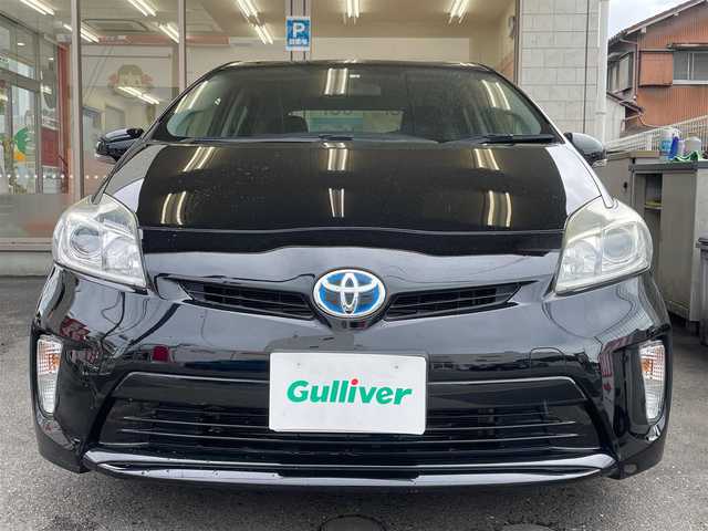 トヨタ プリウス S 愛知県 2013(平25)年 5.6万km ブラック /当店買取/禁煙//純正ナビ/フルセグTV/CD/DVD/SD/Bluetooth//Aライト/HID//ビルトインETC//フロアマット/ドアバイザー//スマートキー/プッシュスタート//保証書/取説