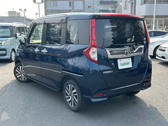 トヨタ ルーミー カスタムG 島根県 2019(平31)年 10.5万km レーザーブルークリスタルシャイン 4WD/純正ＳＤナビ　/フルセグＴＶ　/ＤＶＤ再生　/Ｂｌｕｅｔｏｏｔｈ接続　/バックカメラ　/前方ドライブレコーダー/ビルトインＥＴＣ　/両側パワースライドドア/前後コーナーセンサー/衝突軽減ブレーキ　/前席シートヒーター　/クルーズコントロール /横滑り防止装置/スマートキー/プッシュスタート/リアサンシェード/純正14インチアルミホイール/純正フロアマット