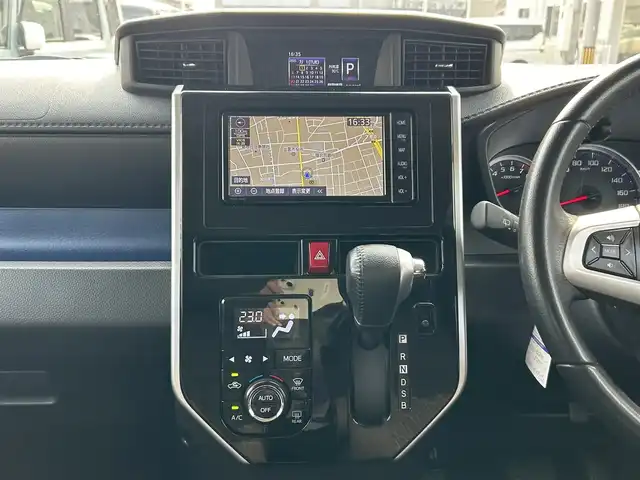 トヨタ ルーミー カスタムG 島根県 2019(平31)年 10.5万km レーザーブルークリスタルシャイン 4WD/純正ＳＤナビ　/フルセグＴＶ　/ＤＶＤ再生　/Ｂｌｕｅｔｏｏｔｈ接続　/バックカメラ　/前方ドライブレコーダー/ビルトインＥＴＣ　/両側パワースライドドア/前後コーナーセンサー/衝突軽減ブレーキ　/前席シートヒーター　/クルーズコントロール /横滑り防止装置/スマートキー/プッシュスタート/リアサンシェード/純正14インチアルミホイール/純正フロアマット