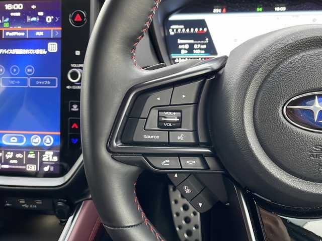 スバル レヴォーグ 1．8STIスポーツ EX 富山県 2021(令3)年 1.9万km クリスタルホワイトP ４WD/純正ナビ/フルセグTV/バックカメラ/ドライブレコーダー/ビルトインETC/アイサイト/アダプティブクルーズコントロール/電動パーキングブレーキ/メモリー付きパワーシート/シートヒーター全席/デジタルインナーミラー/電動リアゲート/革巻きステアリング/ステアリングスイッチ/パドルシフト/プッシュスタート＆スマートキー/ウインカー付き電動格納ミラー/LEDヘッドライト/フォグランプ/純正フロアマット/純正18インチAW