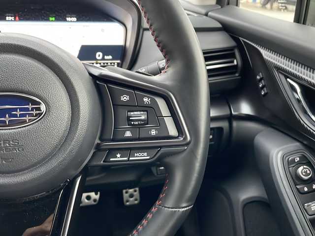 スバル レヴォーグ 1．8STIスポーツ EX 富山県 2021(令3)年 1.9万km クリスタルホワイトP ４WD/純正ナビ/フルセグTV/バックカメラ/ドライブレコーダー/ビルトインETC/アイサイト/アダプティブクルーズコントロール/電動パーキングブレーキ/メモリー付きパワーシート/シートヒーター全席/デジタルインナーミラー/電動リアゲート/革巻きステアリング/ステアリングスイッチ/パドルシフト/プッシュスタート＆スマートキー/ウインカー付き電動格納ミラー/LEDヘッドライト/フォグランプ/純正フロアマット/純正18インチAW