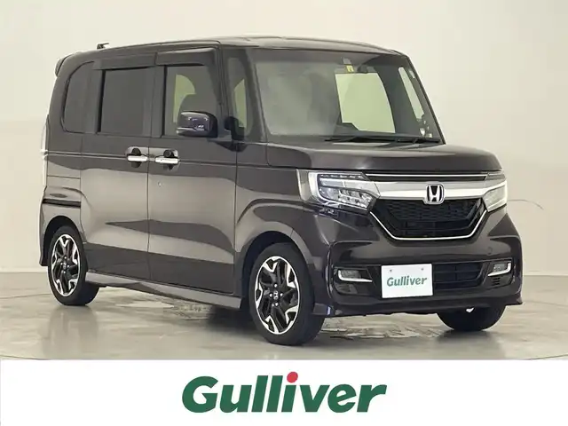 ホンダ Ｎ ＢＯＸ カスタム G L ターボ ホンダセンシング 滋賀県 2020(令2)年 4.6万km プレミアムベルベットパープル・パール 禁煙車/純正7インチナビ/・フルセグTV・Bluetooth・CD・DVD/バックカメラ/前方ドライブレコーダー/ETC/両側パワースライドドア/ハーフレザー/シートヒーター/レーンキープアシスト/車線逸脱警報/衝突軽減機能/LEDライト/オートライト
