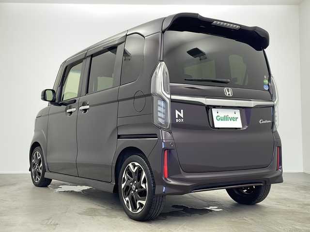 ホンダ Ｎ ＢＯＸ カスタム G L ターボ ホンダセンシング 大阪府 2020(令2)年 4.6万km プレミアムベルベットパープル・パール 禁煙車/純正7インチナビ/・フルセグTV・Bluetooth・CD・DVD/バックカメラ/前方ドライブレコーダー/ETC/両側パワースライドドア/ハーフレザー/シートヒーター/レーンキープアシスト/車線逸脱警報/衝突軽減機能/LEDライト/オートライト