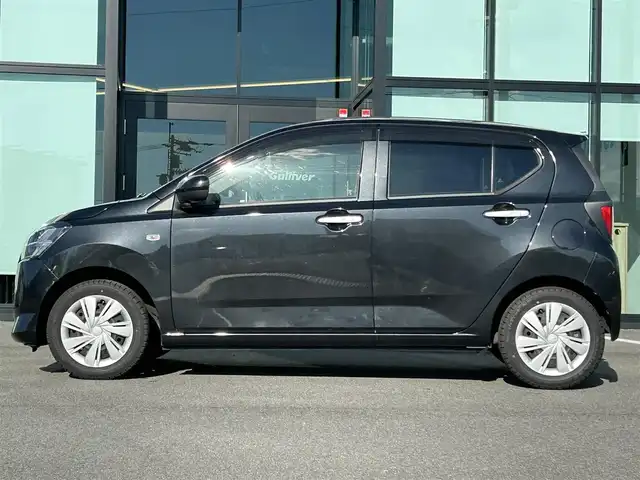ダイハツ ミラ イース X リミテッド SAⅢ 愛媛県 2020(令2)年 3.4万km ブラックマイカメタリック ナビ（Bluetooth/ワンセグ/CD）/バックカメラ/LEDヘッドライト/横滑り防止装置/盗難防止装置/衝突被害軽減システム/オートマチックハイビーム/コーナーセンサー/アイドリングストップ/純正フロアマット