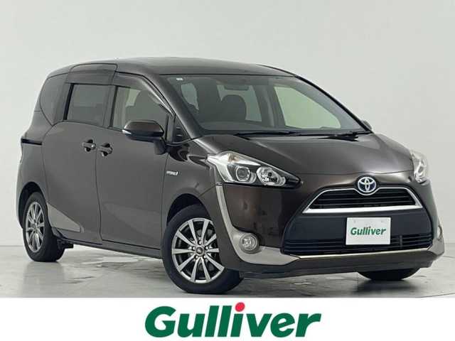 トヨタ シエンタ ハイブリッド G 大阪府 2017(平29)年 4.9万km ヴィンテージブラウンパールクリスタルシャイン 社外メモリナビ/　　CD/DVD/BT/フルセグTV/バックカメラ/両側パワースライドドア/フォグランプ/シートヒーター/社外15インチアルミホイール/スマートキー/ETC