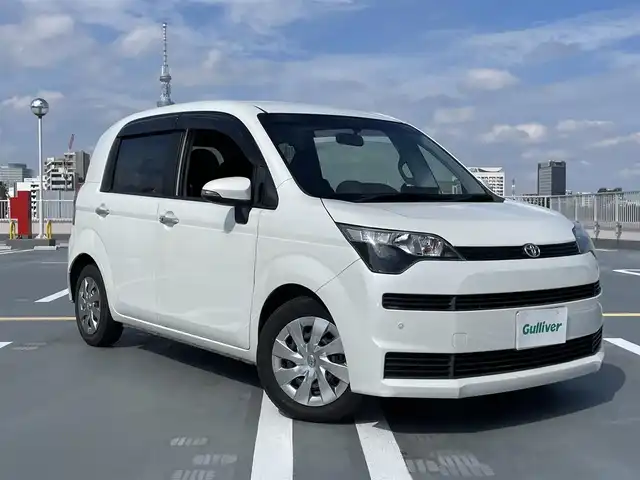 トヨタ スペイド G 東京都 2014(平26)年 6.8万km ホワイトパールクリスタルシャイン 純正ナビ（NSCP-W62)/バックカメラ/片側パワースライドドア/エンジンプッシュボタン/コーナーセンサー/シートヒーター/バイザー・マット/ABS/Wエアバック/保証書/取説